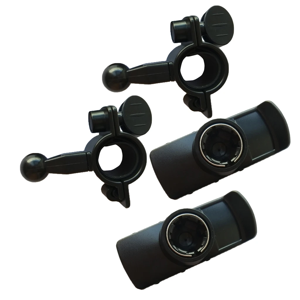2 Pieces Motorcycle Blike Handlebar Mount for Garmin GPSMAP 62 62S 62ST Rino 650 Garmin eTrex 10 20 30 Black