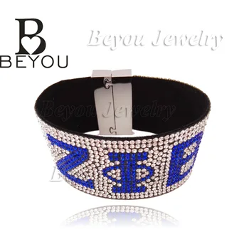 Customized ZETA PHI BETA Logo Rhinestone bracelet Jewelry Rush sister Gift
Customized ZETA PHI BETA Logo Rhinestone bracelet Jewelry Rush sister Gift