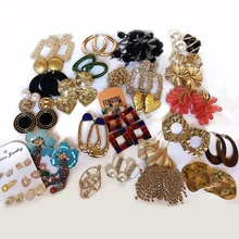 Miwens México 32 diseños de Metal resina pendientes de cristal geométrica de las mujeres de moda gran pendientes venta al por mayor hecho a mano joyería de A217(China)