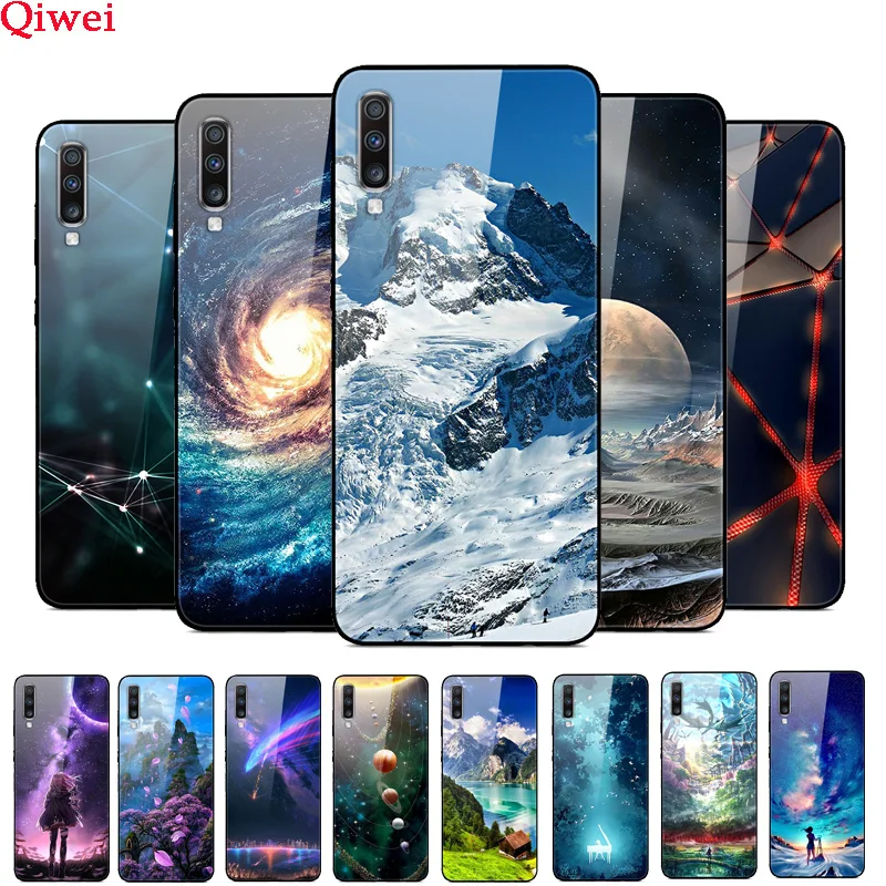 For Samsung A70 Case Tempered Glass Print Cover Case For Samsung Galaxy A70 Case Coque A 70 Hard Glass Case Silicone Bumper
For Samsung A70 Case Tempered Glass Print Cover Case For Samsung Galaxy A70 Case Coque A 70 Hard Glass Case Silicone Bumper