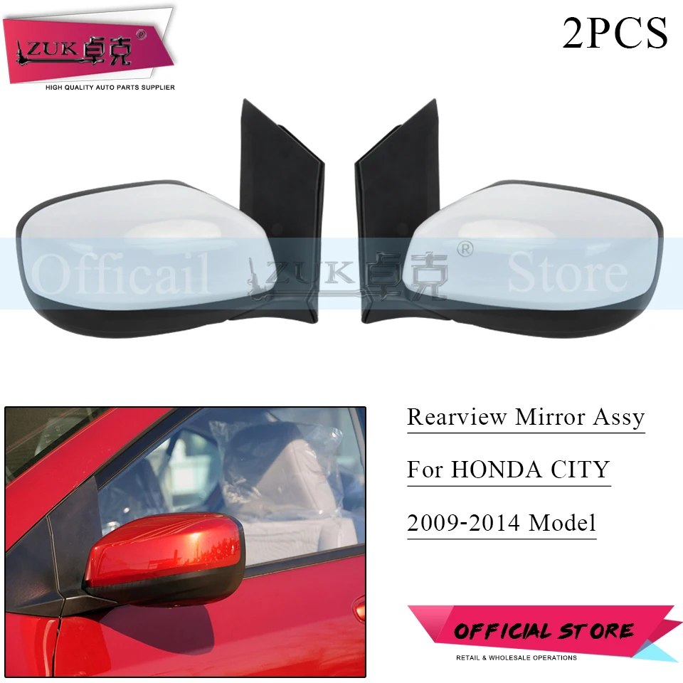 ZUK 2PCS Auto Outer Rearview Side Mirror Assy For HONDA CITY GM2 2009 2010 2011 2012 2013 2014 3PISN BASE COLOR Adjustable Lens
ZUK 2PCS Auto Outer Rearview Side Mirror Assy For HONDA CITY GM2 2009 2010 2011 2012 2013 2014 3PISN BASE COLOR Adjustable Lens
