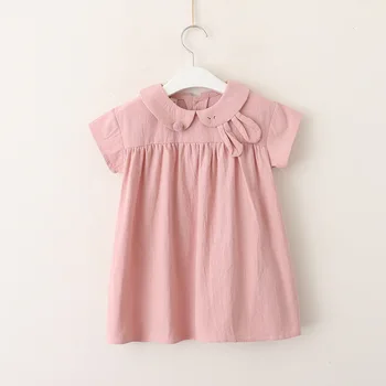 3Colors girl summer dress cute rabbit ear collar cotton princess casual dress girls kids vestidos clothes
3Colors girl summer dress cute rabbit ear collar cotton princess casual dress girls kids vestidos clothes