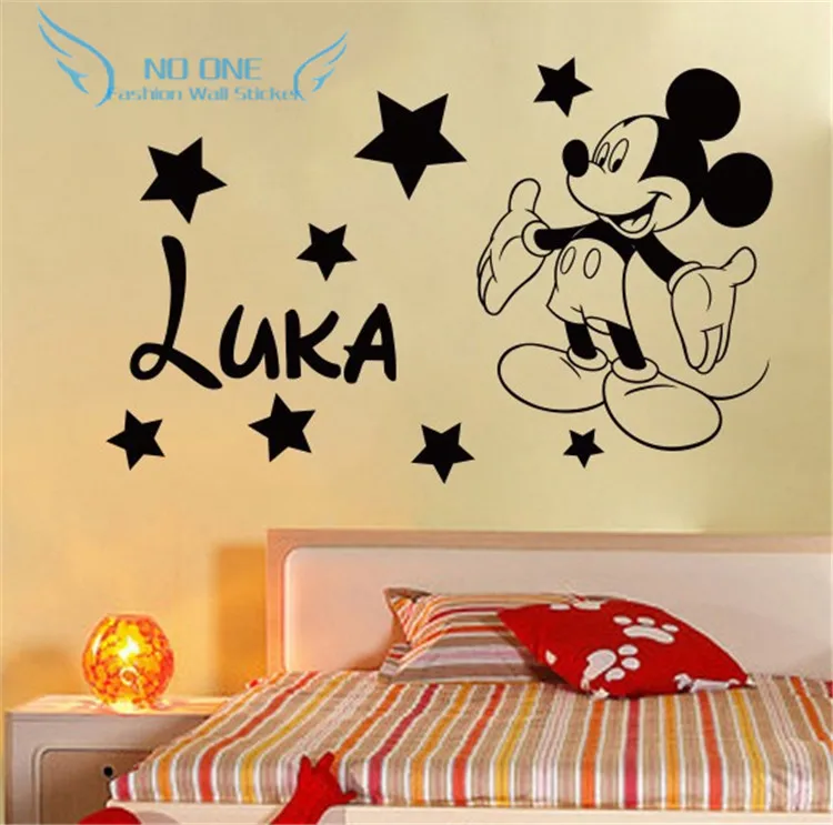 Free shipping Creative DIY cute Mickey Mouse Custom Kids Name baby wall stickers for kids rooms home decoration wall stickers
Free shipping Creative DIY cute Mickey Mouse Custom Kids Name baby wall stickers for kids rooms home decoration wall stickers