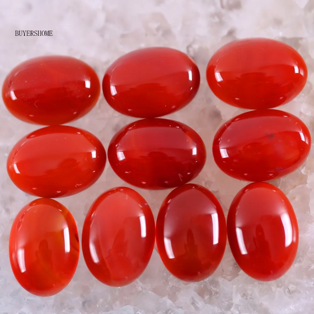 BUYERSHOME 10Pcs 13x18MM Natural Stone Red Carnelian No Drilled Hole Oval Cabochon CAB Bead For DIY Jewelry Making Ring K1604
BUYERSHOME 10Pcs 13x18MM Natural Stone Red Carnelian No Drilled Hole Oval Cabochon CAB Bead For DIY Jewelry Making Ring K1604