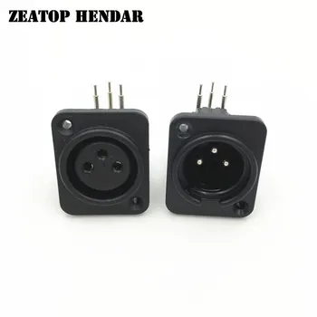 100Pcs / 50Pairs XLR 3 Pin Female and Male Chassis Panel Mounted Socket Adapter Soldering for Power MIC Connector Black
100Pcs / 50Pairs XLR 3 Pin Female and Male Chassis Panel Mounted Socket Adapter Soldering for Power MIC Connector Black