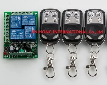 NEW DC12V 4CH 10A Radio Controller RF Wireless Push Remote Control Switch 315 MHZ 433 MHZ teleswitch 3 Transmitter +1 Receiver
NEW DC12V 4CH 10A Radio Controller RF Wireless Push Remote Control Switch 315 MHZ 433 MHZ teleswitch 3 Transmitter +1 Receiver