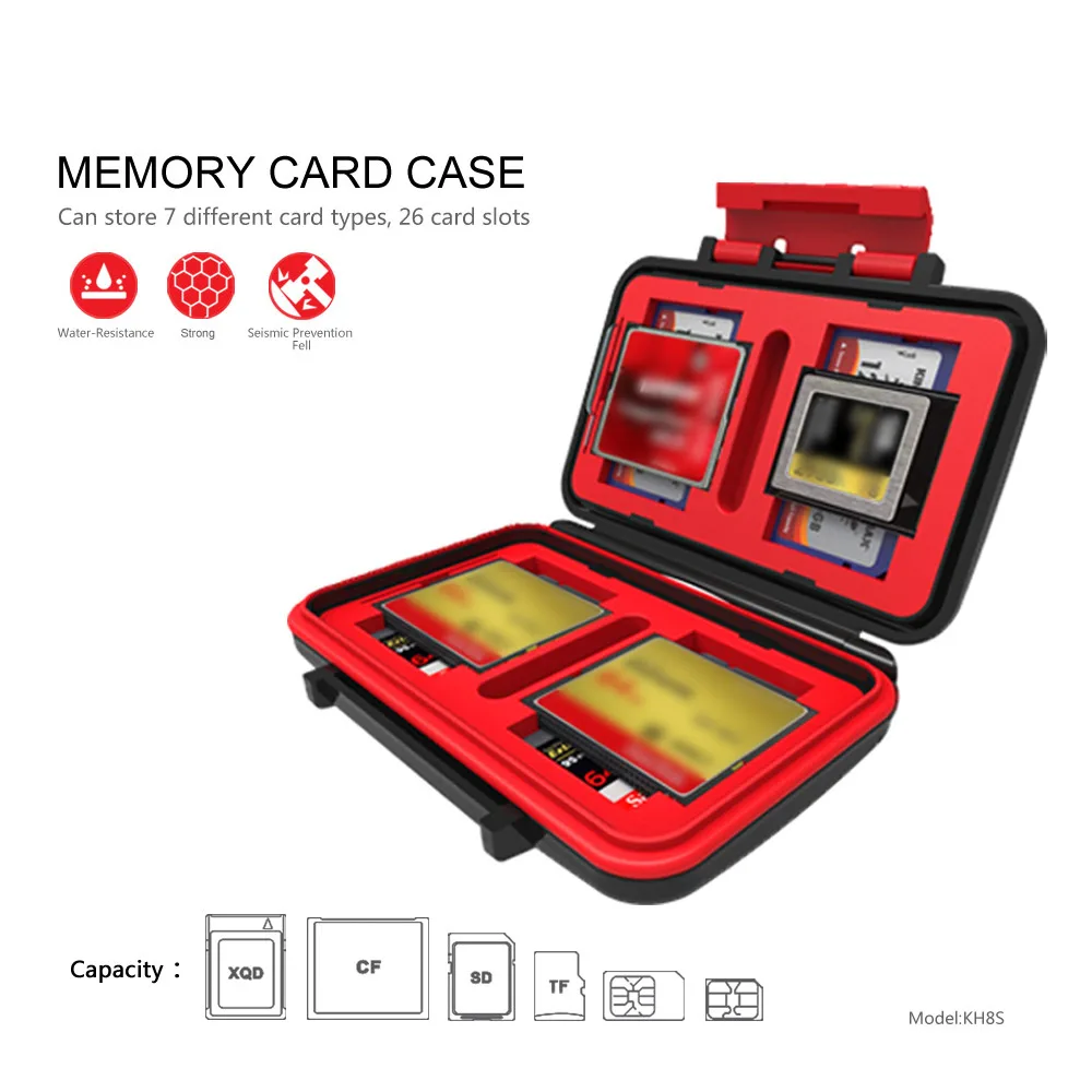 26 Lots Memory Card Case Memory Card Storage Box SD MSD CF Cards Case Waterproof Box For Canon Nikon Sony Olympus Camera
26 Lots Memory Card Case Memory Card Storage Box SD MSD CF Cards Case Waterproof Box For Canon Nikon Sony Olympus Camera