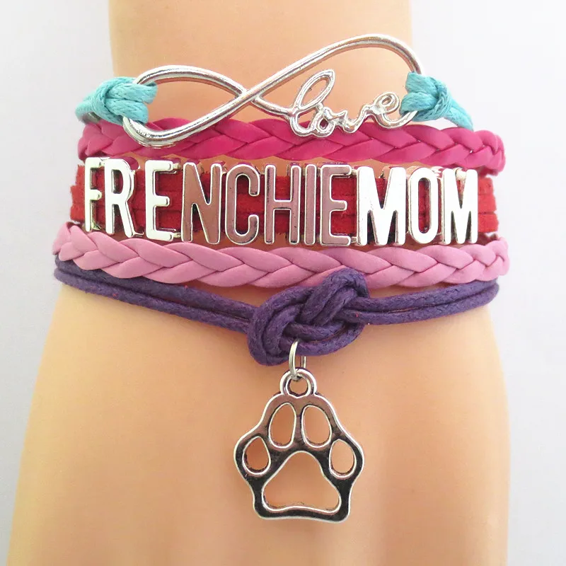 SANDEI bracelets for women men FRENCHIE MOM paw pets dog wrap Bracelets friendship B09616
SANDEI bracelets for women men FRENCHIE MOM paw pets dog wrap Bracelets friendship B09616