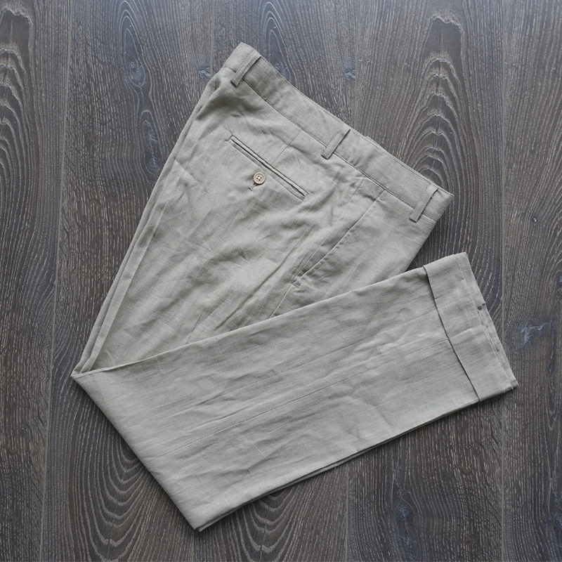 Spring Summer Linen Slim Fit Ankle-length Pants Pencil Suit Pants Straight Trousers Breathable Comfortable Pant B2
Spring Summer Linen Slim Fit Ankle-length Pants Pencil Suit Pants Straight Trousers Breathable Comfortable Pant B2
