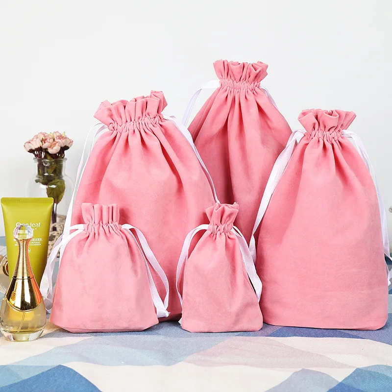 6 Size High Quality Packing Pink Velvet Bag Custom Logo Print Pouch Wholesale Drawstring Bags For Wedding Gifts
6 Size High Quality Packing Pink Velvet Bag Custom Logo Print Pouch Wholesale Drawstring Bags For Wedding Gifts