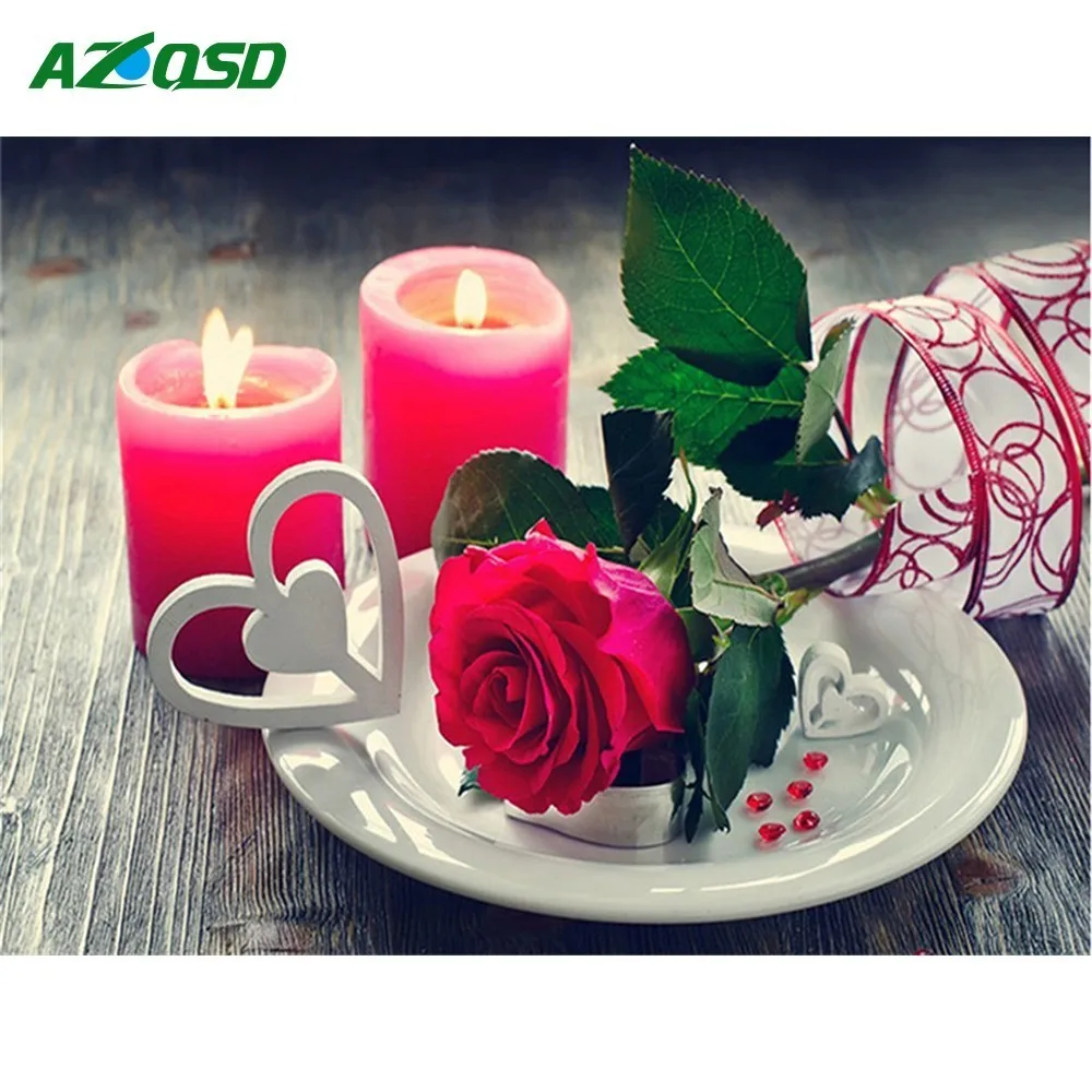 AZQSD Diamond Painting Flowers Handmade Diamond Embroidery Rose Home Decoration Diamond Mosaic Full Square Drill Arts And Crafts
AZQSD Diamond Painting Flowers Handmade Diamond Embroidery Rose Home Decoration Diamond Mosaic Full Square Drill Arts And Crafts