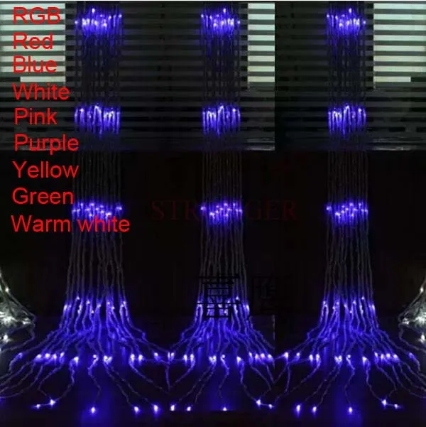 Multi (3m x 3m) Christmas Wedding Party Background Holiday Running Water Waterfall Water Flow Curtain LED Light String 336 Bulbs
Multi (3m x 3m) Christmas Wedding Party Background Holiday Running Water Waterfall Water Flow Curtain LED Light String 336 Bulbs