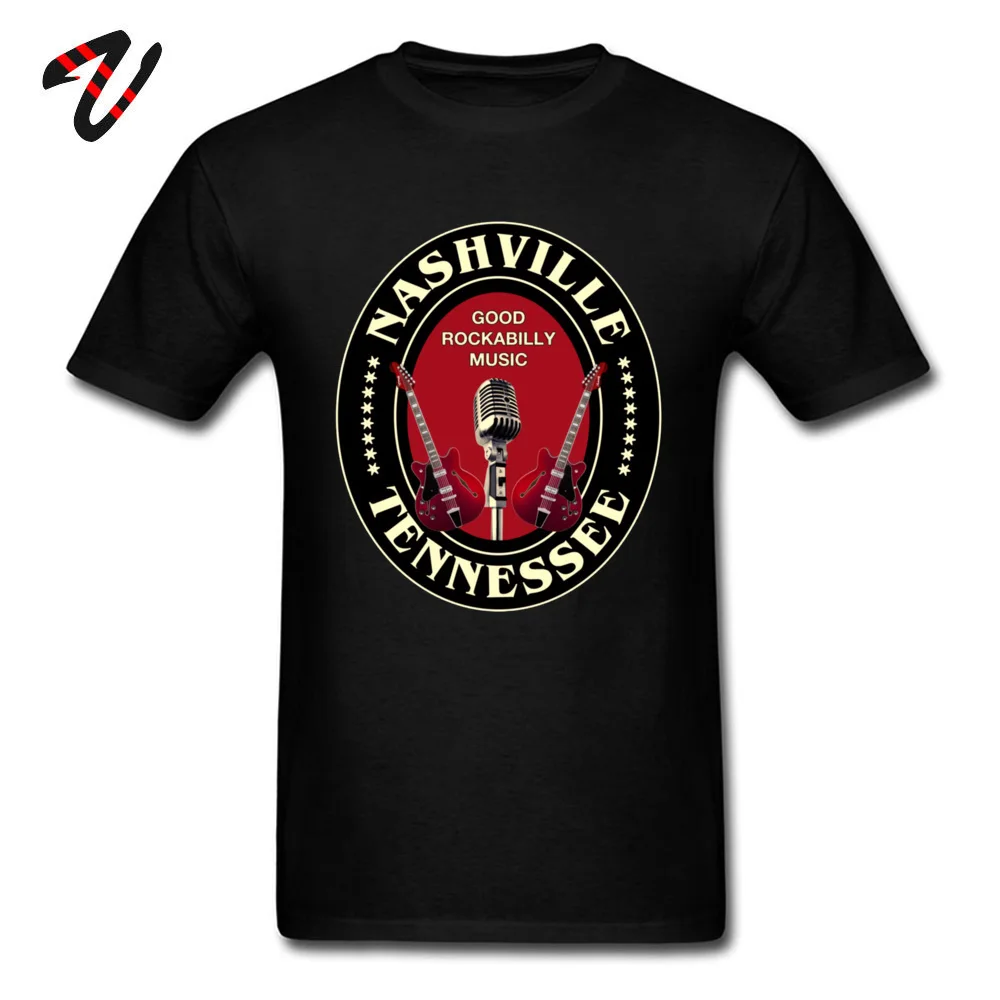 Family Short Sleeve Tops Shirt ostern Day Newest Crew Neck 100% Cotton Tee Shirt Adult T-shirts Vintage Rockabilly Nashville Vintage Rockabilly Nashville 17025 black