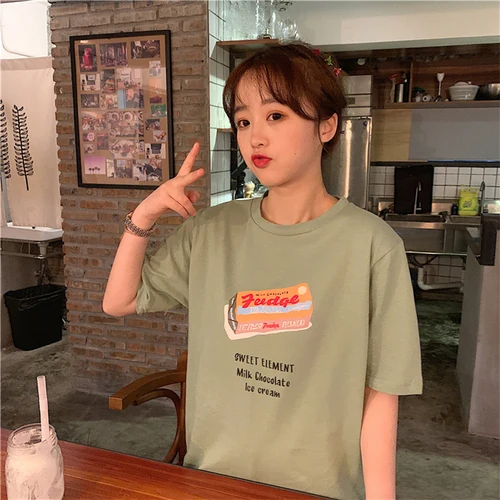 Simple Letter Printed Vintage Fashion 2019 New Arrival Hot Sale Basic All Match Short Sleeve Female Women Cute T-shirts
Simple Letter Printed Vintage Fashion 2019 New Arrival Hot Sale Basic All Match Short Sleeve Female Women Cute T-shirts