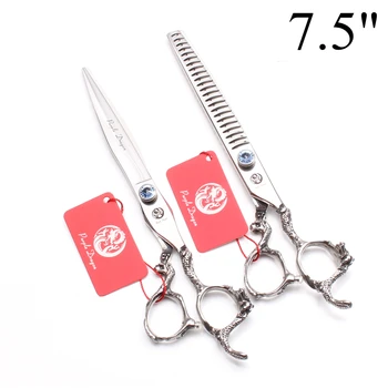 Z9006 7.5" 21cm 440C Purple Dragon Cutting Shears Thinning Scissors Hairdresser for dogs Styling Tool Professional Hair Scissors
Z9006 7.5" 21cm 440C Purple Dragon Cutting Shears Thinning Scissors Hairdresser for dogs Styling Tool Professional Hair Scissors