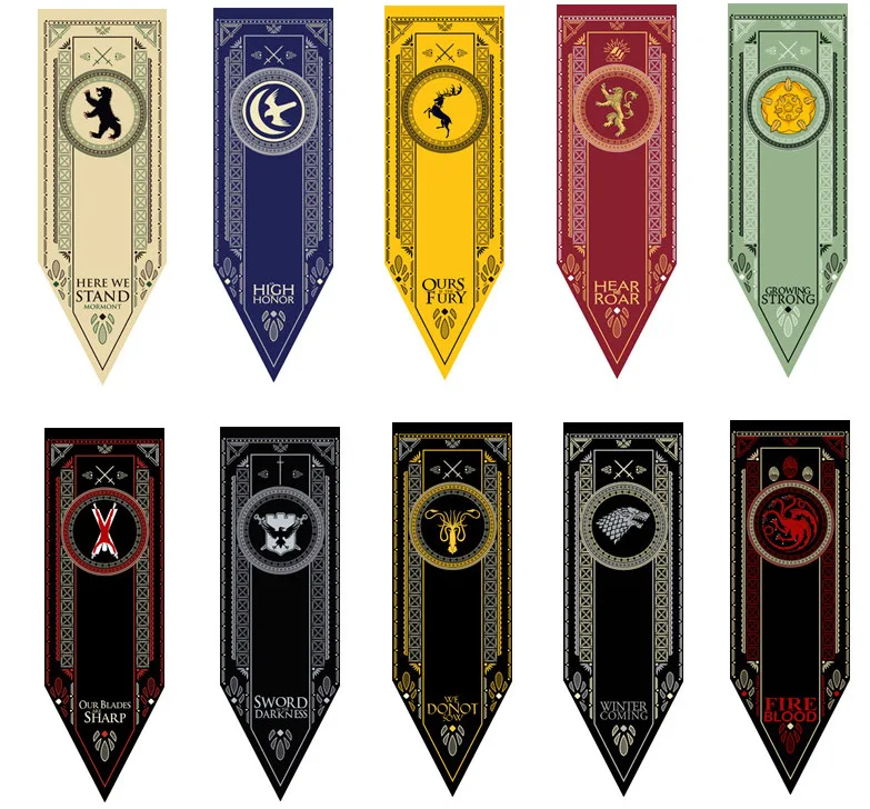 Aqumotic Large Flag Game of Thrones Banner Decor Length 150cm Frozen World Decorative Standard Wall Hanging Home TV Backdrop
Aqumotic Large Flag Game of Thrones Banner Decor Length 150cm Frozen World Decorative Standard Wall Hanging Home TV Backdrop