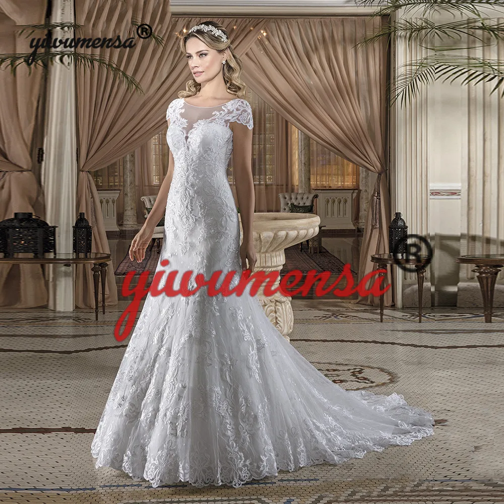 Robe De Mariee Short Sleeves Beaded Wedding Dress 2019 Custom Made Plus Size Mermaid Wedding Gown Bride Dresses Vestido De Noiva
Robe De Mariee Short Sleeves Beaded Wedding Dress 2019 Custom Made Plus Size Mermaid Wedding Gown Bride Dresses Vestido De Noiva