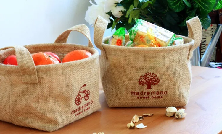 Plain Linen Vintage Retro Eco Storage Baskets Fruit For Vegetable Natural Pouch Sundries bag for Home Office 17x16x14cm
Plain Linen Vintage Retro Eco Storage Baskets Fruit For Vegetable Natural Pouch Sundries bag for Home Office 17x16x14cm