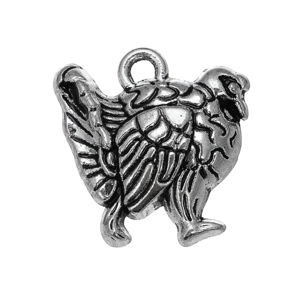 EUEAVAN 30pcs Jewelry Accessory Turkey Animal Charms Metal Chicken Pendants For Bracelets Necklaces Key Chain Making
EUEAVAN 30pcs Jewelry Accessory Turkey Animal Charms Metal Chicken Pendants For Bracelets Necklaces Key Chain Making