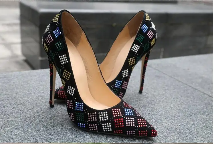 2019 black suede scrub pointed high heels shallow mouth color diamond deerskin leather shoes ol dance white collar women
2019 black suede scrub pointed high heels shallow mouth color diamond deerskin leather shoes ol dance white collar women