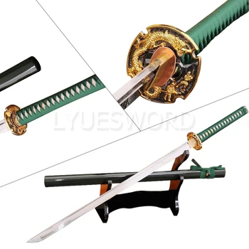 LYUESWORD Handmade Full Tang Ninja Japanese Samurai Sword Very Sharp Blade Dragon Tsuba 1060 High Carbon Steel Real Cut
LYUESWORD Handmade Full Tang Ninja Japanese Samurai Sword Very Sharp Blade Dragon Tsuba 1060 High Carbon Steel Real Cut