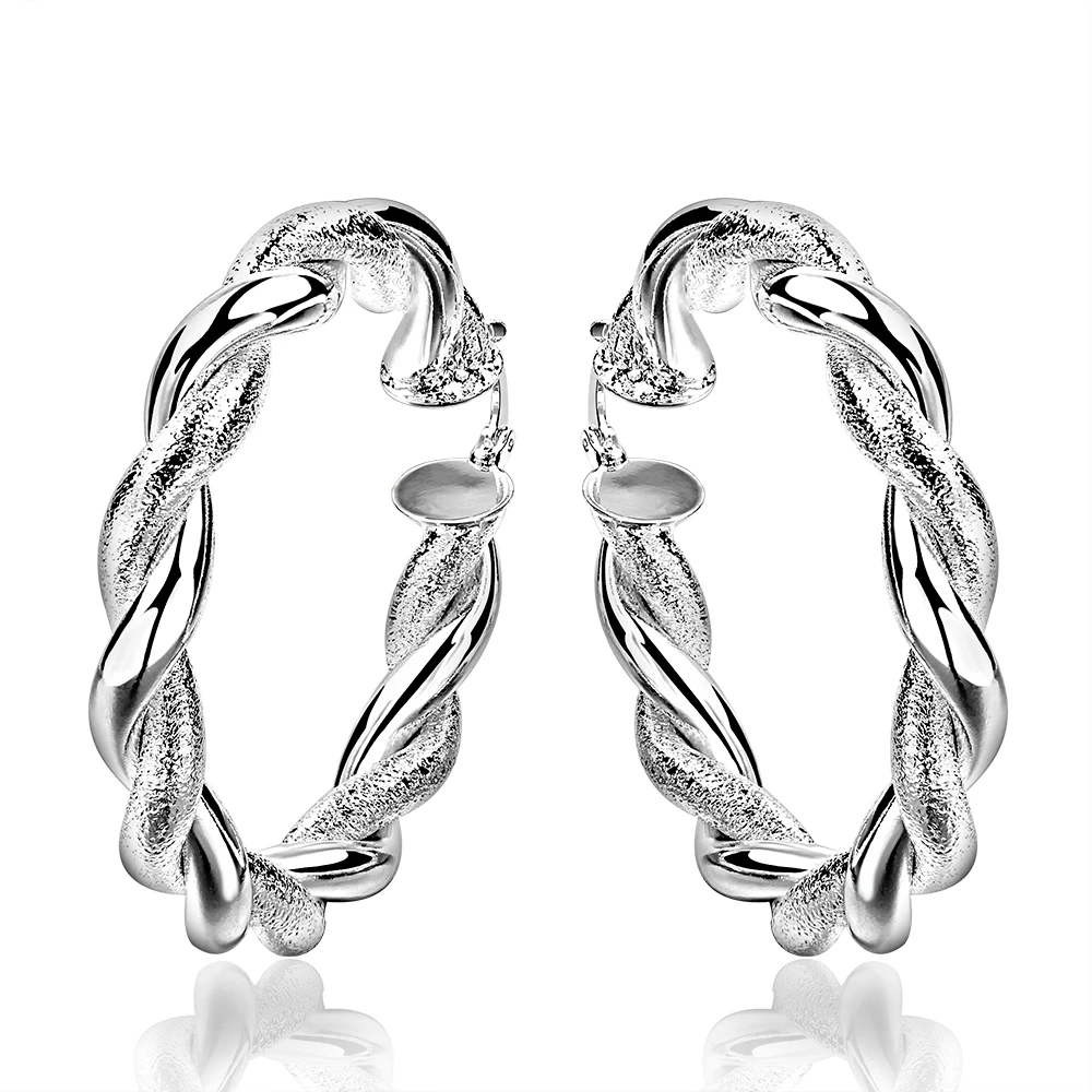 Free Shipping Fashion 925 Sterling Silver Jewelry Creative Twist Earrings Women's Accessories Accessories Hip Hop Rock Wind
Free Shipping Fashion 925 Sterling Silver Jewelry Creative Twist Earrings Women's Accessories Accessories Hip Hop Rock Wind