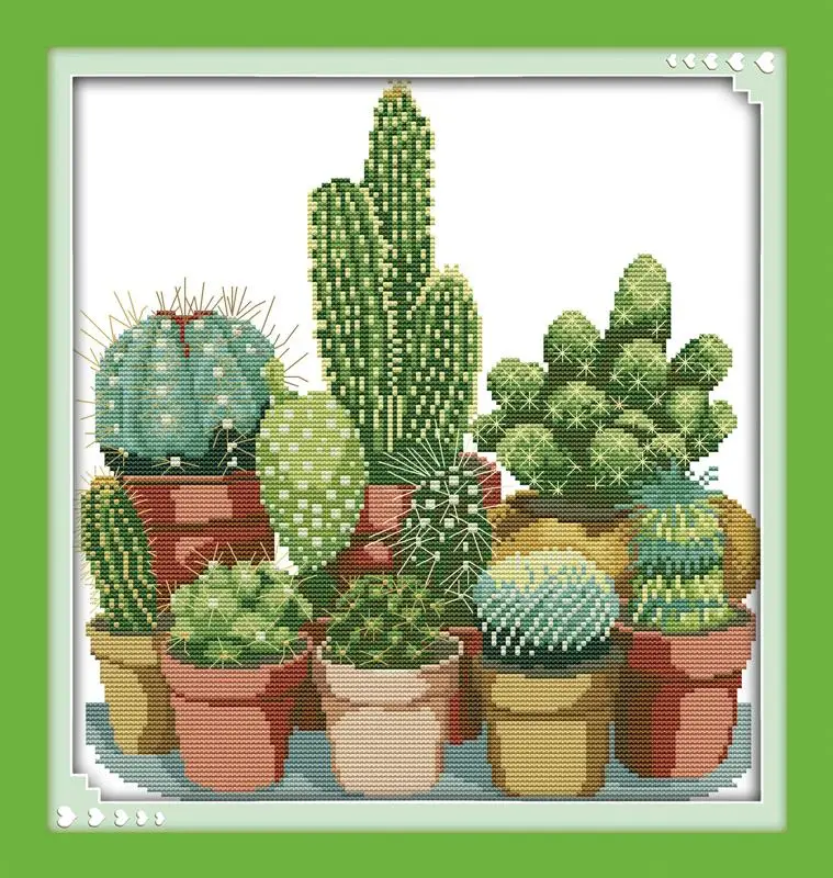 Cactuses 2 DMC Cross Stitch DIY Needlework 14CT11CT Counted China Cross Stitch Kits for Embroidery a Cross Crafts Home Decor
Cactuses 2 DMC Cross Stitch DIY Needlework 14CT11CT Counted China Cross Stitch Kits for Embroidery a Cross Crafts Home Decor