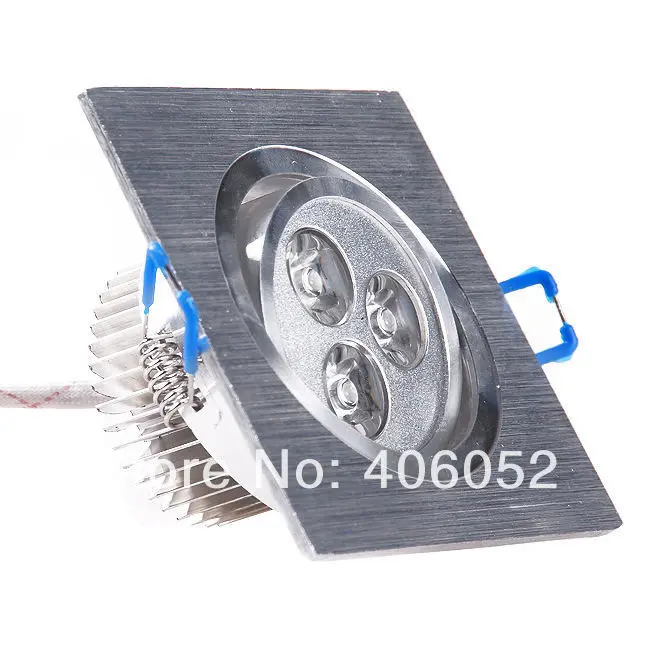 Wholesale - Downlights Epistar LED High Power Led Pot Lights 3w Led Ceiling Light Square 30pcs/lot
Wholesale - Downlights Epistar LED High Power Led Pot Lights 3w Led Ceiling Light Square 30pcs/lot