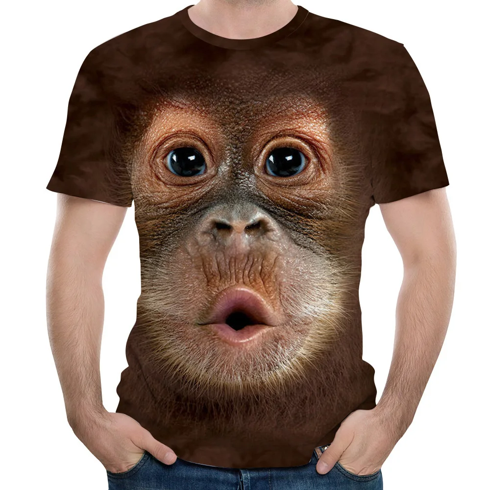 tshirt Men T-Shirts 3D Printed Animal Monkey Short Sleeve Funny Design Casual Tops Tees Male Halloween t shirt European Size
tshirt Men T-Shirts 3D Printed Animal Monkey Short Sleeve Funny Design Casual Tops Tees Male Halloween t shirt European Size