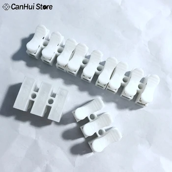 

100Pcs 3P G8 CH-3 Spring Wire Connector Splice LED Strip Light No Welding No Screw Connector Cable Crimp Clamp Terminal 3 Way