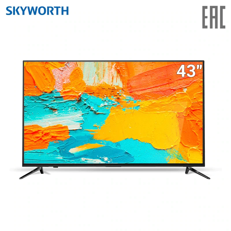 TV sets 43" Skyworth 43E2000 FullHD Smart LED CLEAR TV FHD DOLBY dvb dvb-t dvb-t2 digital 4049InchTv television