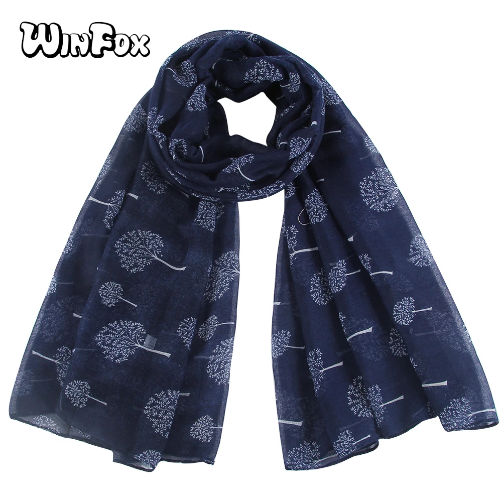 Winfox Fashion Polyester Navy Pink Scarves Women Spring Summer Tree Print Female Shawl Scarf Elegant Ladies Scarve Stole
Winfox Fashion Polyester Navy Pink Scarves Women Spring Summer Tree Print Female Shawl Scarf Elegant Ladies Scarve Stole