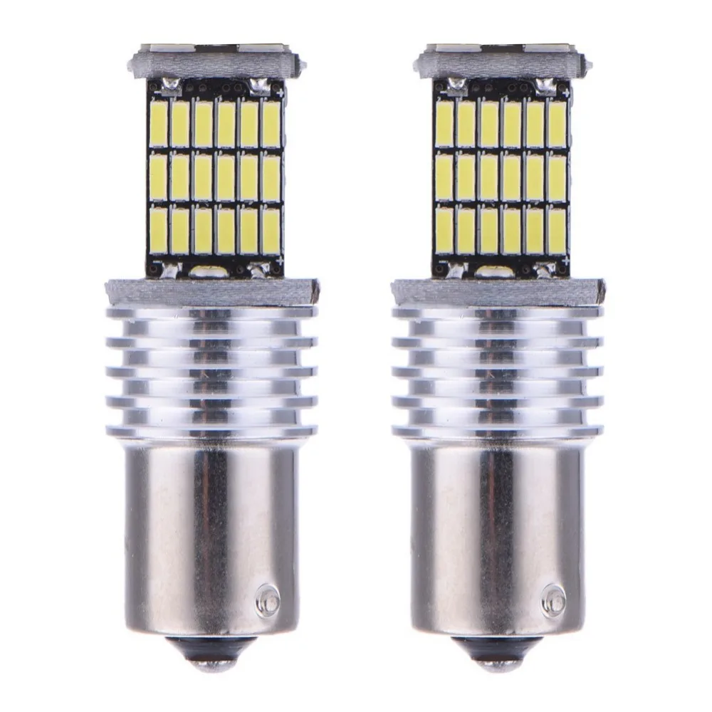2pcs Car Headlights 1156 BA15S White 4014 45SMD Decoder Lamp Bulb With Resistor LED Signal Lamp Headlamp Bulbs
2pcs Car Headlights 1156 BA15S White 4014 45SMD Decoder Lamp Bulb With Resistor LED Signal Lamp Headlamp Bulbs