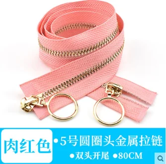 Free shipping meat red color 5# Double sliders metal zipper light golden teeth circle zipper long down jacket zipper 80cm-100 cm
Free shipping meat red color 5# Double sliders metal zipper light golden teeth circle zipper long down jacket zipper 80cm-100 cm