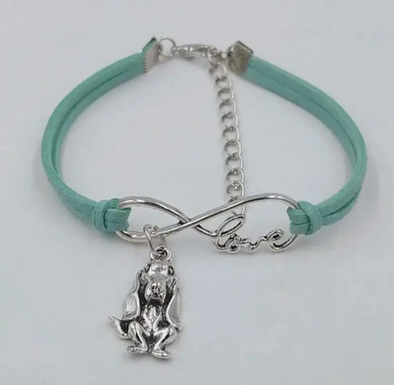 Infinity Love 8 Bracelet Big ear dog / Basset Hound Dog Charm Pendant Women/Men Simple Bracelets/Bangles Jewelry Gift 15 Colors
Infinity Love 8 Bracelet Big ear dog / Basset Hound Dog Charm Pendant Women/Men Simple Bracelets/Bangles Jewelry Gift 15 Colors