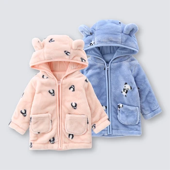 Cute Baby Clothes Penguin panda Jacket Coat Autumn Flannel Warm Boys girls Outerwear Children Newborn Hooded Infant Clothes
Cute Baby Clothes Penguin panda Jacket Coat Autumn Flannel Warm Boys girls Outerwear Children Newborn Hooded Infant Clothes