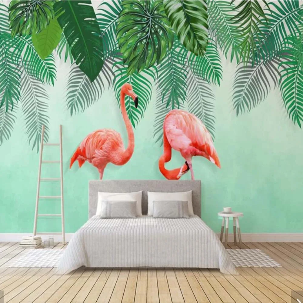 FLAMINGO Leaves Wallpaper 3d Wall Murals for Living Room Home Wall Decor Custom Printed Photo Wall Paper
FLAMINGO Leaves Wallpaper 3d Wall Murals for Living Room Home Wall Decor Custom Printed Photo Wall Paper