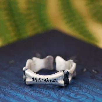 Fine silver 999 Thai silver craft new couple rings engraved on the present
Fine silver 999 Thai silver craft new couple rings engraved on the present