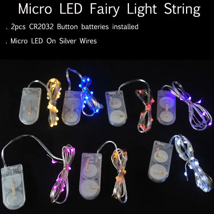 100pcs/lot CR2032 Button Battery Operated 2M 20LED Micro LED String Light,Waterproof Led Fairy Light Strip For Party Wedding
100pcs/lot CR2032 Button Battery Operated 2M 20LED Micro LED String Light,Waterproof Led Fairy Light Strip For Party Wedding