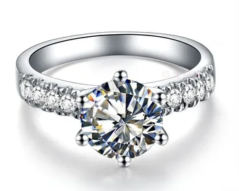 Classic 6Prongs Paved Moissanite Semi Mount Jewelry Positive 2CT Solid 750 White Gold Ring Synthetic Diamonds Jewellery 750 Gold
Classic 6Prongs Paved Moissanite Semi Mount Jewelry Positive 2CT Solid 750 White Gold Ring Synthetic Diamonds Jewellery 750 Gold