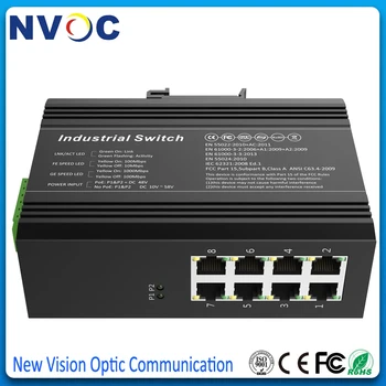 10/100M 8Port RJ45 Unmanaged Industrial Fiber Media Converter,8-port Unmanaged Industrial Ethernet Switch
10/100M 8Port RJ45 Unmanaged Industrial Fiber Media Converter,8-port Unmanaged Industrial Ethernet Switch
