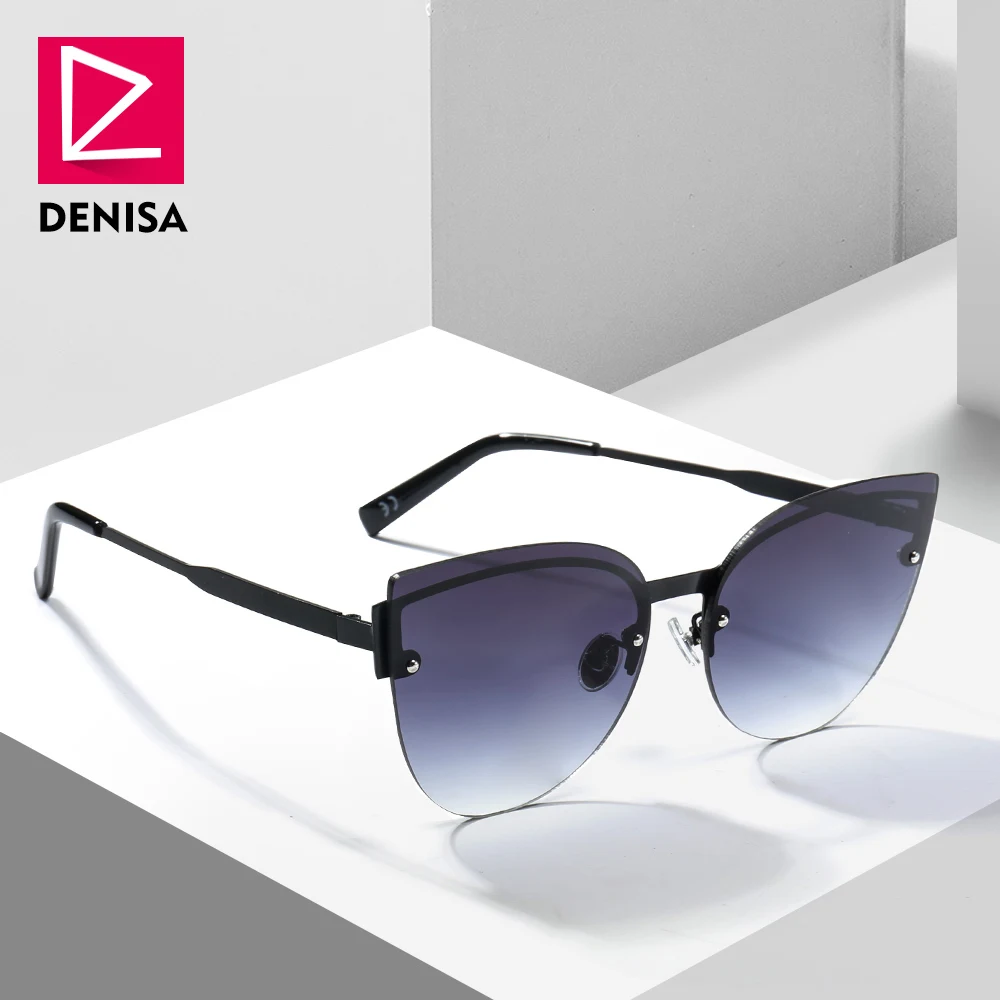 DENISA Famous Brand Rimless Cat Eye Sunglasses Women Trendy Retro Driving Sun Glasses Girls UV400 lunette de soleil femme G22089
DENISA Famous Brand Rimless Cat Eye Sunglasses Women Trendy Retro Driving Sun Glasses Girls UV400 lunette de soleil femme G22089