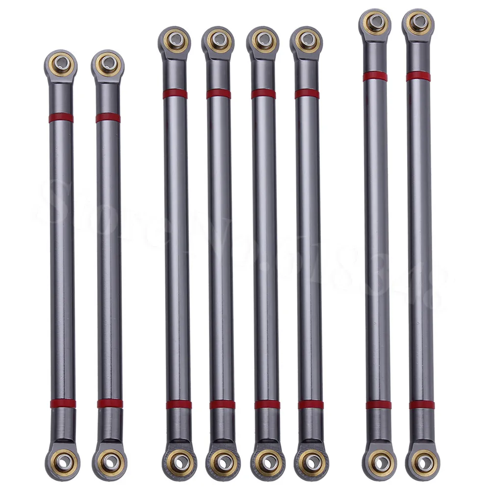 8pcs TRX4 Aluminum Alloy Pull Rod Kit Suspension Linkage for 1/10 Traxxas TRX-4 Trail Defender RC Crawler Truck Upgrade Parts
8pcs TRX4 Aluminum Alloy Pull Rod Kit Suspension Linkage for 1/10 Traxxas TRX-4 Trail Defender RC Crawler Truck Upgrade Parts