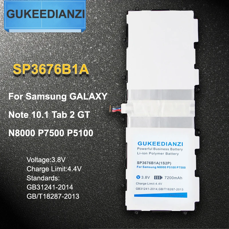 9500mAh SP3676B1A(1S2P) GT-N8000 Tablets Battery For Samsung GALAXY Note 10.1 Tab 2 GT N8000 N8010 N8020 P7500 P7510 P5100 P5113
9500mAh SP3676B1A(1S2P) GT-N8000 Tablets Battery For Samsung GALAXY Note 10.1 Tab 2 GT N8000 N8010 N8020 P7500 P7510 P5100 P5113