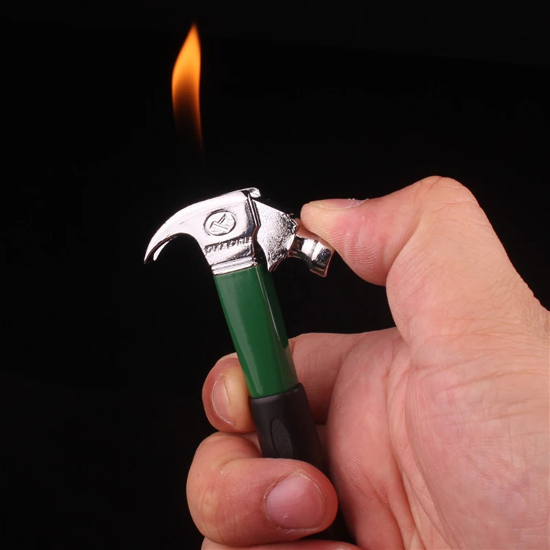 Butane Gas Lighter Creative Mini Metal Hammer shape Cigarette Lighters Portable Outdoor Flame Igniter
Butane Gas Lighter Creative Mini Metal Hammer shape Cigarette Lighters Portable Outdoor Flame Igniter