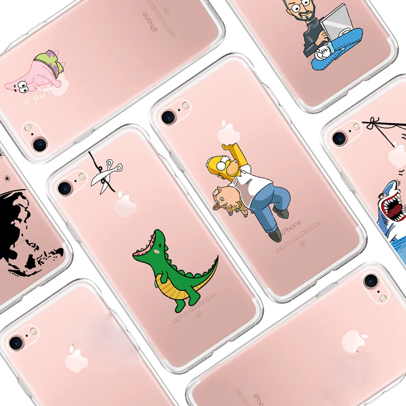 Cartoon Silicone Phone Case For iPhone 7 8 Plus XS MAX XR Cute Soft Transparent Cover For iPhone X 6 6S Plus 5 SE Coque Fundas
Cartoon Silicone Phone Case For iPhone 7 8 Plus XS MAX XR Cute Soft Transparent Cover For iPhone X 6 6S Plus 5 SE Coque Fundas