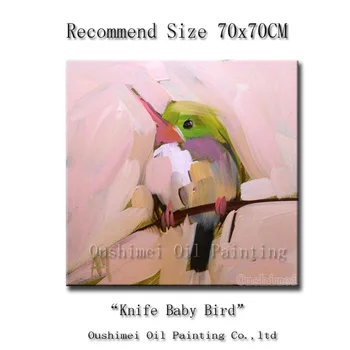 Handmade Good Luck Bird Oil Painting Modern Knife Abstact Picture Pink Wall Pictures for Room Canvas Painting
Handmade Good Luck Bird Oil Painting Modern Knife Abstact Picture Pink Wall Pictures for Room Canvas Painting