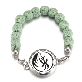 Charm Original Natural Lava Rock Stone Beaded Bracelets Stainless Steel Essential Oil Diffuser Aromatherapy Box Women Jewelry
Charm Original Natural Lava Rock Stone Beaded Bracelets Stainless Steel Essential Oil Diffuser Aromatherapy Box Women Jewelry