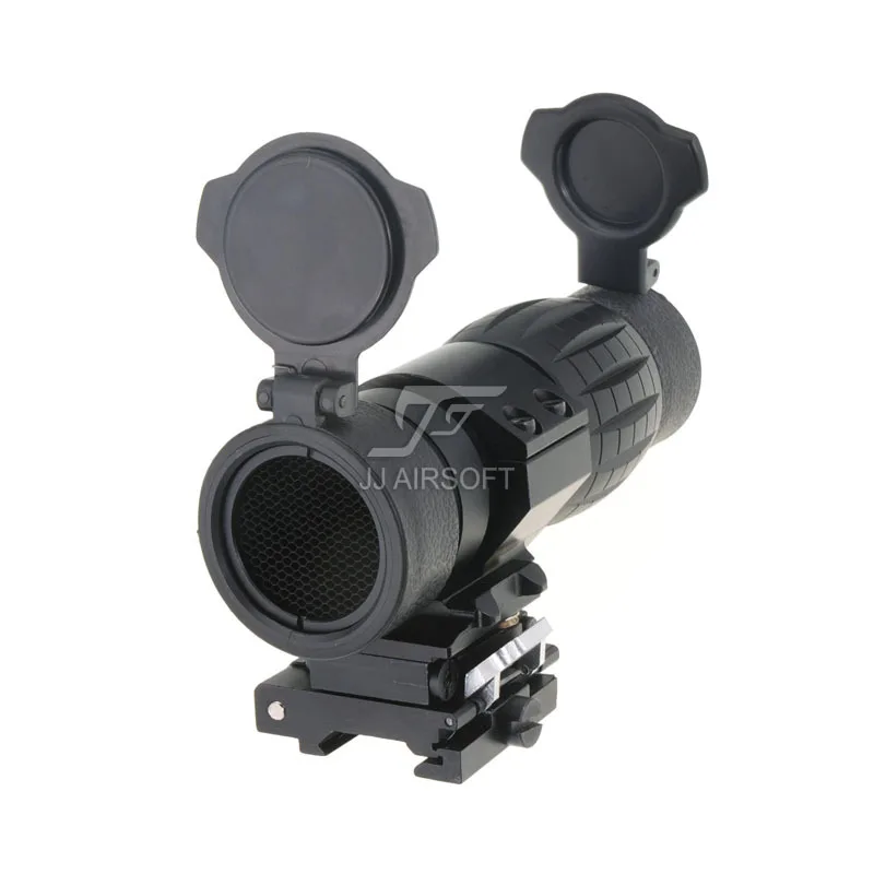 JJ Airsoft 4x FXD Magnifier with Adjustable QD Mount and Killflash / Kill Flash (Black/Tan)
JJ Airsoft 4x FXD Magnifier with Adjustable QD Mount and Killflash / Kill Flash (Black/Tan)