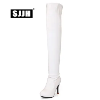 SJJH Women Stiletto Long Riding Boots with Round Toe Platform Zip Over-the-Knee Boots Fashion Elegant Sexy Shoes Large Size Q327
SJJH Women Stiletto Long Riding Boots with Round Toe Platform Zip Over-the-Knee Boots Fashion Elegant Sexy Shoes Large Size Q327